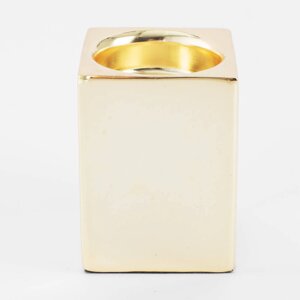Подсвечник, 7 см, для чайной свечи, металл, золотистый, Fantastic gold