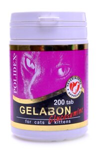 Polidex витамины для кошек профилактика и лечение заболеваний суставов, 200 таб. (75 г)