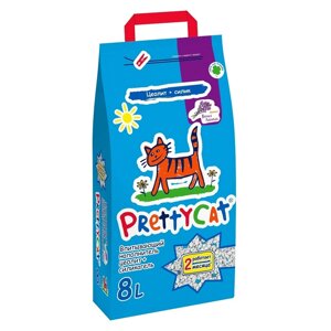 PrettyCat наполнитель впитывающий для кошачьих туалетов с лавандой (10 кг)
