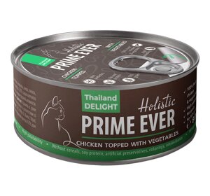 Prime Ever консервы для для кошек Цыпленок с овощами в желе (80 г)