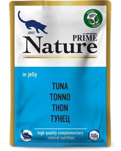 Prime Nature паучи для кошек: тунец в желе (24 шт)