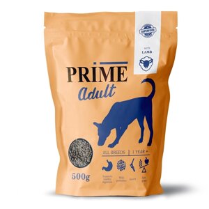 Prime сухой корм для собак всех пород с 12 мес. с ягненком (500 г)