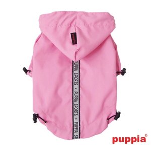 Puppia базовый плащ со светоотражающими лентами, розовый (4L)
