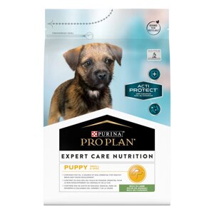 Purina Pro Plan сухой корм Acti Protect для щенков малых пород с чувствительным пищеварением, с ягненком (3 кг)