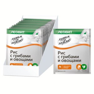 Рис с грибами и овощами Худеем за неделю, 15 шт по 40 г, ЛЕОВИТ