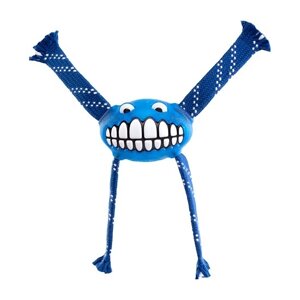 Rogz игрушка с принтом зубы и пищалкой FLOSSY GRINZ, синий (S)