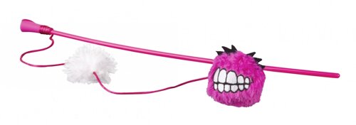 Rogz плюшевый мячик Fluffy Grinz с кошачьей мятой, розовый (35 г)