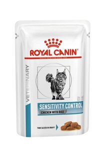 Royal Canin (вет. паучи) паучи для кошек при пищевой аллергии с острой непереносимостью, с курицей (1 шт.)