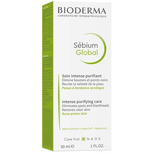 Sebium Global Крем для проблемной кожи против воспалений и черных точек, 30 мл, Bioderma