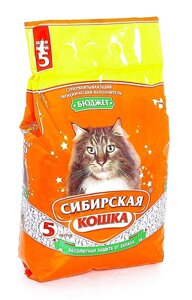 Сибирская кошка впитывающий наполнитель "Бюджет"2 кг)