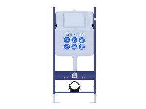 Система инсталляции для унитазов Aquatek Standart со звукоизоляционной прокладкой