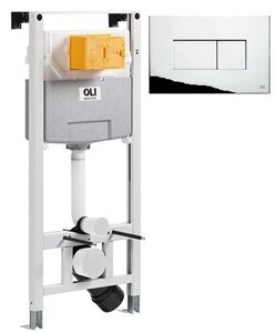 Система инсталляции для унитазов OLI Oli 120 Eco Sanitarblock pneumatic с кнопкой слива Karisma