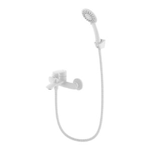 Смеситель Milardo Rora RORWT00M02 для ванны с душем белый матовый
