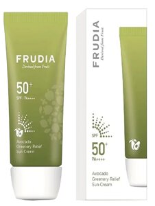 Солнцезащитный восстанавливающий крем с авокадо SPF50+PA , 50 г, Frudia
