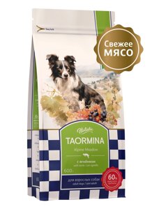 Taormina беззерновой корм для взрослых собак со свежим ягненком, ягодами и овощами Alpine Meadow (4 кг)