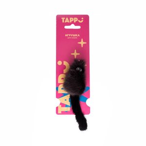 Tappi игрушка для кошек Мышка из натурального меха норки, черная (14 г)