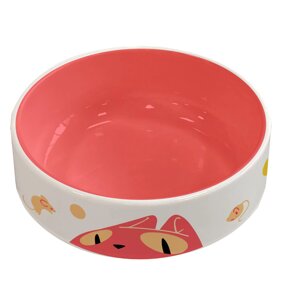 Tappi миски керамическая миска для кошек, розовая (350 мл)
