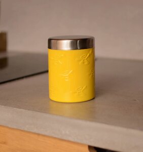 Tappi миски контейнер для хранения корма "Бутт", желтый (1330 мл)