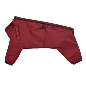 Tappi одежда дождевик комбинезон "Винум" для средних и крупных собак, бордовый (М2)