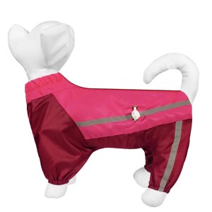 Tappi одежда комбинезон "Твист" для собак, малиновый/вишневый (на девочку) (70 г)