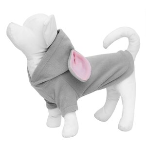 Tappi одежда толстовка для кошек и собак "Кролик Банни", серый (L)
