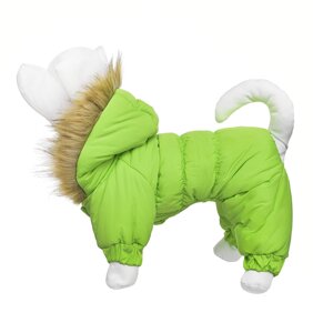 Tappi одежда зимний комбинезон для собак с подкладкой "Лайм" зеленый (S)
