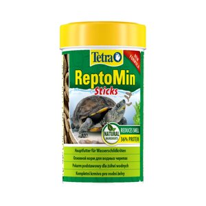 Tetra (корма) корм для водных черепах. палочки ReptoMin (60 г)
