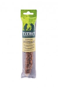 TiTBiT колбаски "Особые" с кальцием для собак маленьких и средних пород (30 г)