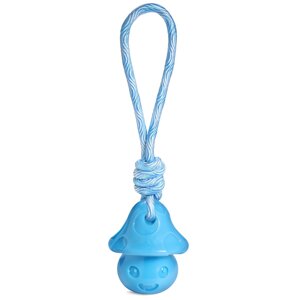 Triol игрушка "Гриб с верёвкой" для собак из термопластичной резины (144 г)