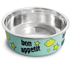 Triol миска металлическая на резинке "Bon Appetit"450 мл)