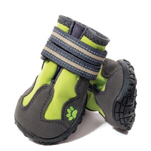 Triol (одежда) ботинки для собак, зеленые с серым (M)
