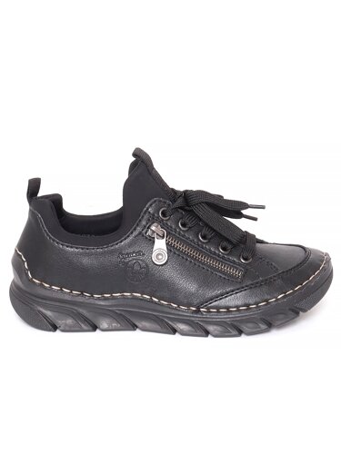 Туфли Rieker женские демисезонные, размер 37, цвет черный, артикул 55073-00