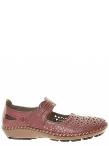 Туфли Rieker женские летние, размер 37, цвет бордовый, артикул 44899-35