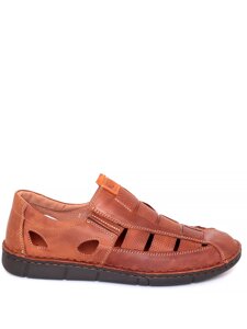 Туфли Shoiberg мужские летние, цвет коричневый, артикул 704-39-01-08