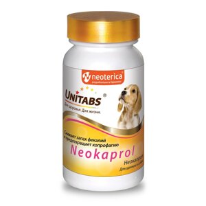 Unitabs кормовая добавка Neokaprol для снижения запаха фекалий у щенков и собак и предотвращения копрофагии (100 таб)