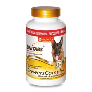 Unitabs витамины "BrewersComplex" с Q10 для крупных собак (200 таб.)