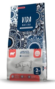VIDA Nativa корм для взрослых собак средних и крупных пород с ягненком и бурым рисом (12 кг)