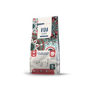 VIDA Super корм для взрослых собак средних и крупных пород с ягненком, курицей и овощами (20 кг)