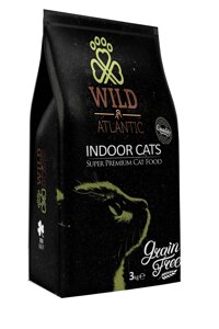 Wild Atlantic беззерновой сухой корм для малоактивных кошек с курицей и лососем (3 кг)