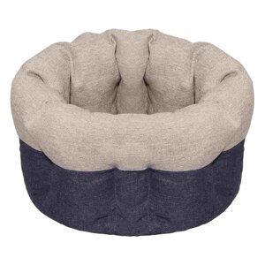 Yami Yami лежаки лежак круглый пухлый, с подушкой, серый (2)