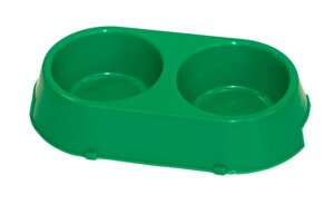 Yami-Yami миски двойная миска для собак пластиковая, 16,5 х 30см (189 г)