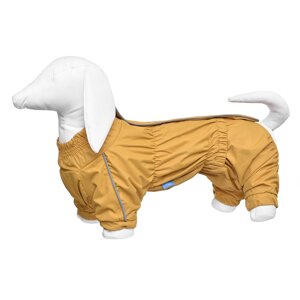 Yami-Yami одежда дождевик для собак, горчичный, на гладкой подкладке, Такса (L)