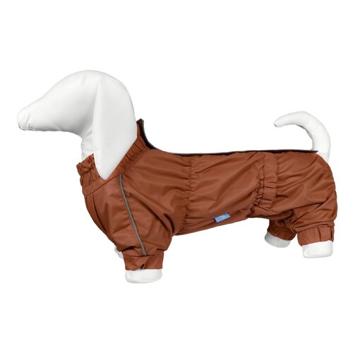 Yami-Yami одежда дождевик для собак, медный, на гладкой подкладке, Такса (M)