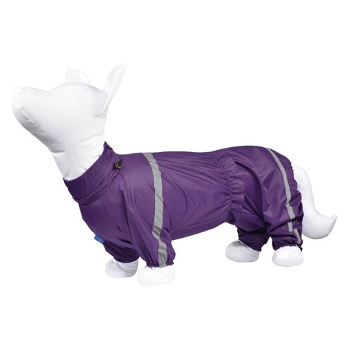 Yami-Yami одежда дождевик для собак, тёмно-фиолетовый, Корги, на девочку (50-52см)