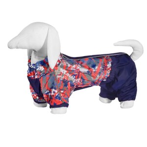 Yami-Yami одежда дождевик для собаки с рисунком «Абстракция», для породы такса (1)