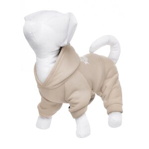 Yami-Yami одежда костюм для собак с капюшоном, бежевый (S)