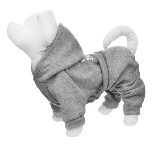 Yami-Yami одежда костюм для собаки с капюшоном, светло-серый (XL)