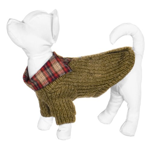 Yami-Yami одежда свитер с рубашкой для собак, горчичный (M)