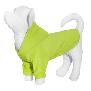 Yami-Yami одежда толстовка для собаки из флиса с принтом "Динозавры", салатовая (M)