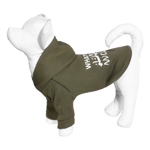 Yami-Yami одежда толстовка с капюшоном для собаки, хаки (M)